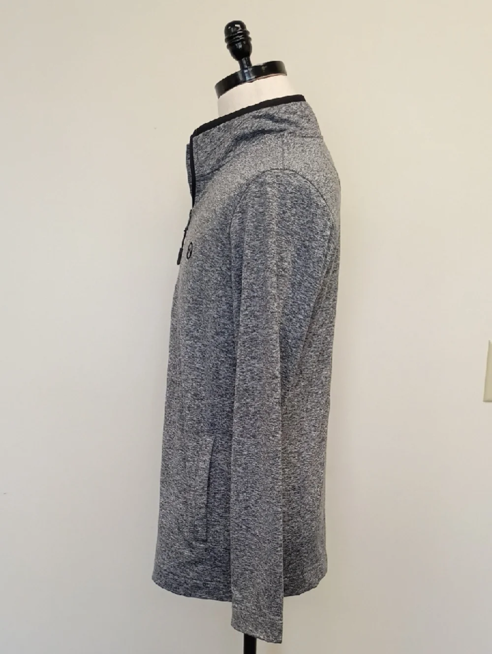 Frontier Supply Co Quarter Zip Pullover Heather Gray Athletic Top Size Small